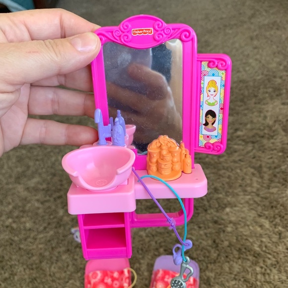 Fisher Price Loving Family Dollhouse Accessories Gaming System Slumber Party Lot - Picture 5 of 9